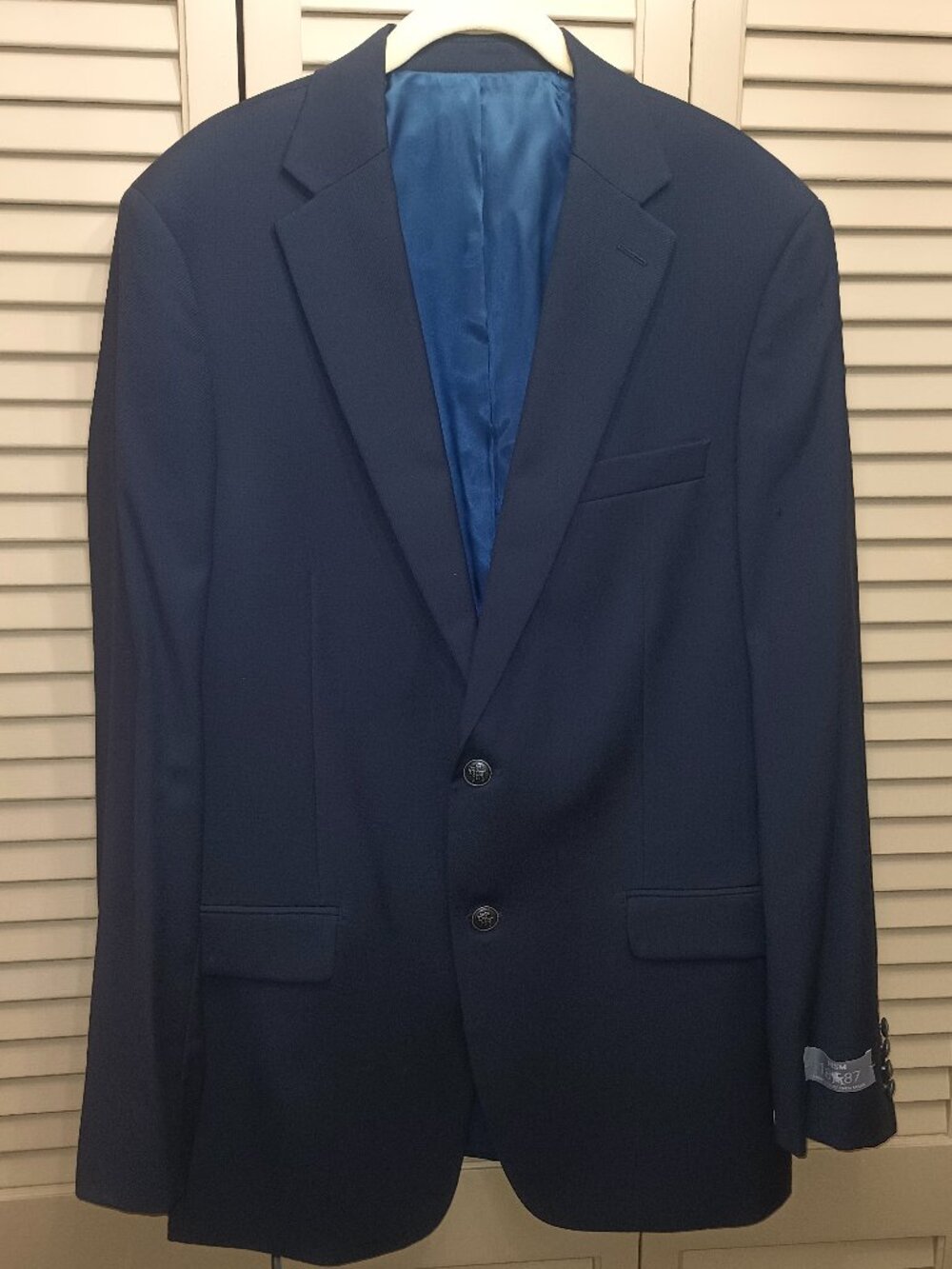 Hart Schaffner Marx 1887 New York Navy Blazer 42L